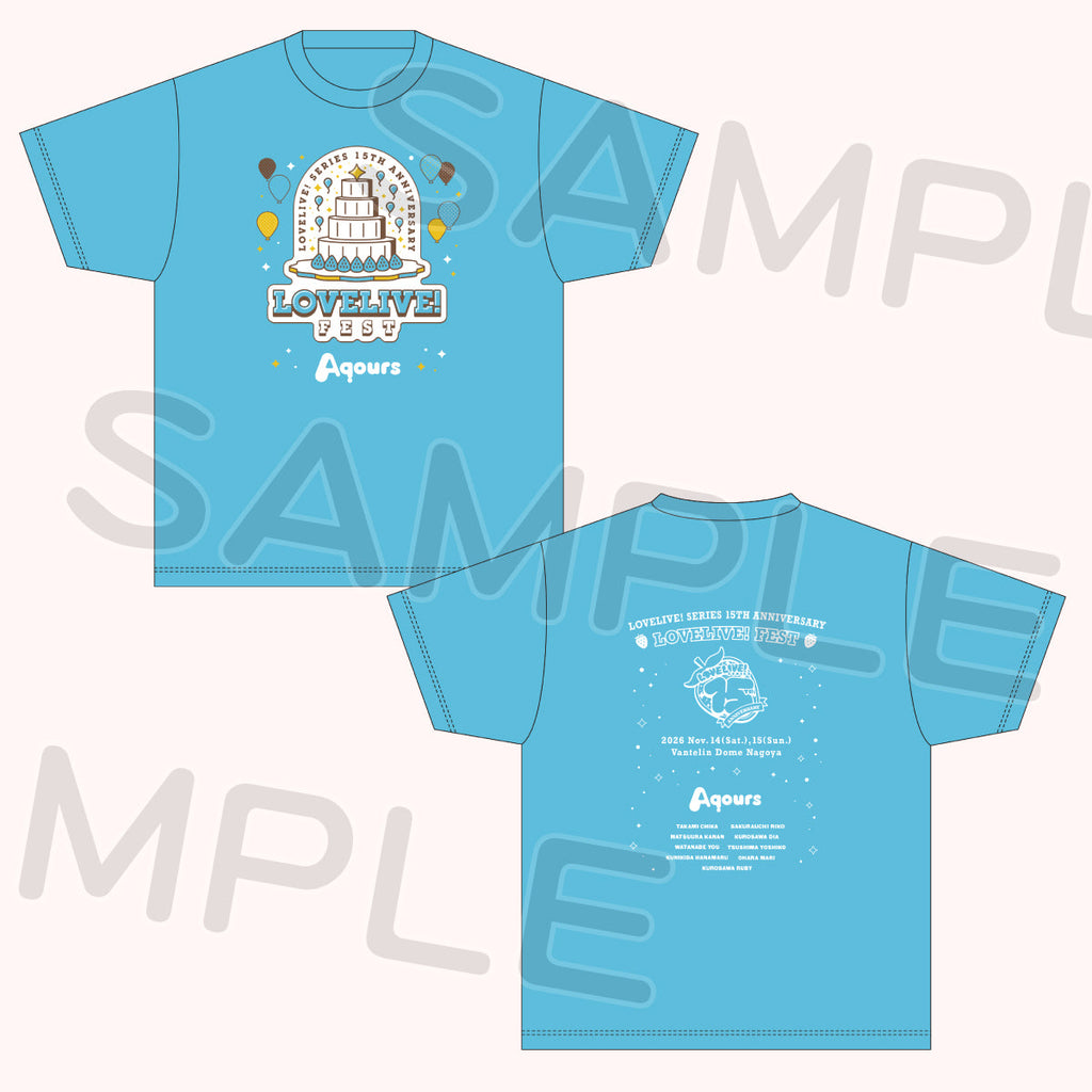 Aqours LA Tシャツ ブレード Tシャツ「Aqours」＜受付期間：～8/2＞ – ラブライブ！School idol STORE