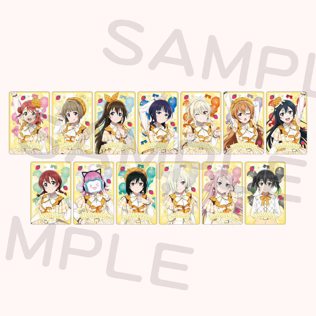 ランダム箔押しクリアカード「虹ヶ咲学園スクールアイドル同好会」（全