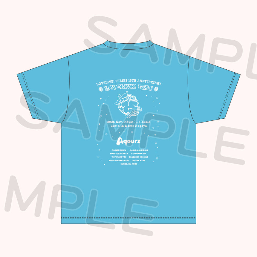 Tシャツ「Aqours」＜受付期間：～10/19＞