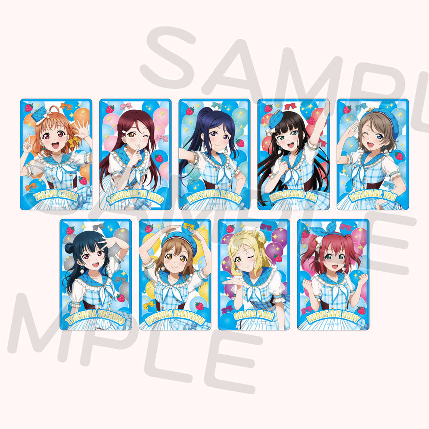 ランダム箔押しクリアカード「Aqours」（全9種・ランダム1枚入）＜受付期間：～8/2＞