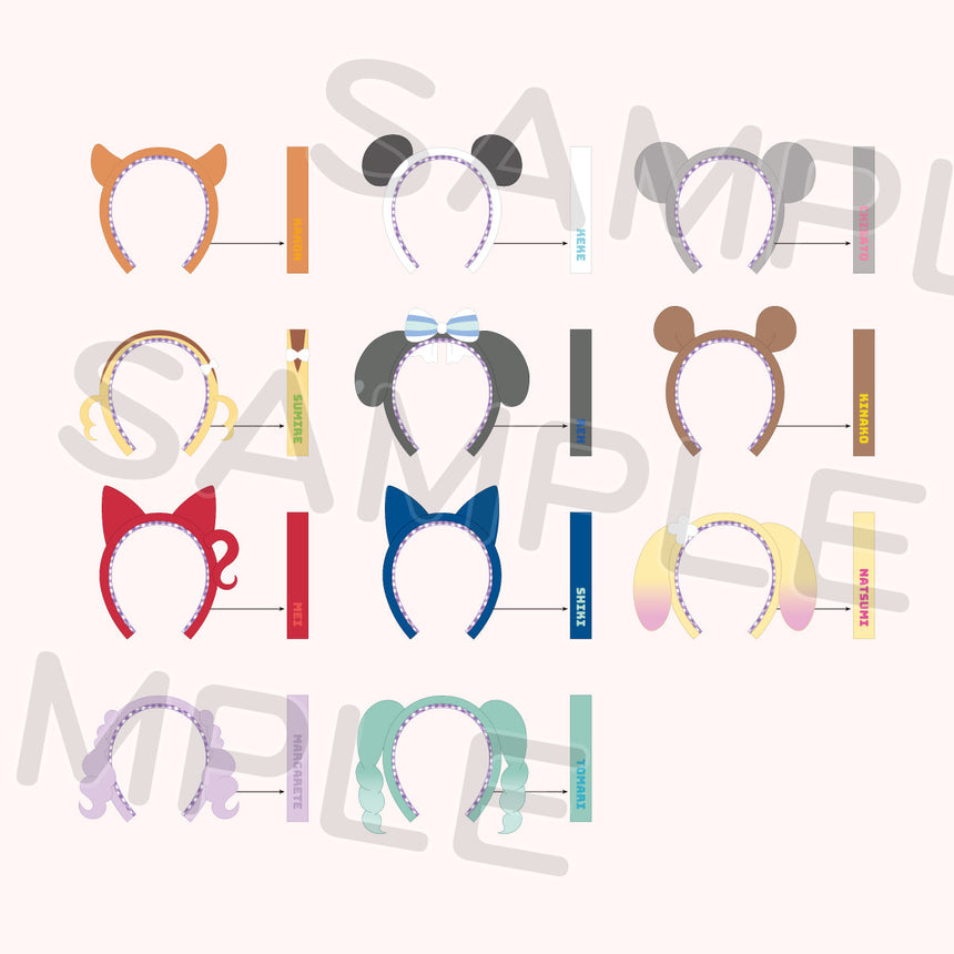 リエラのうた ぬいぐるみ メンバーカチューシャ＜受付期間：～12/21＞